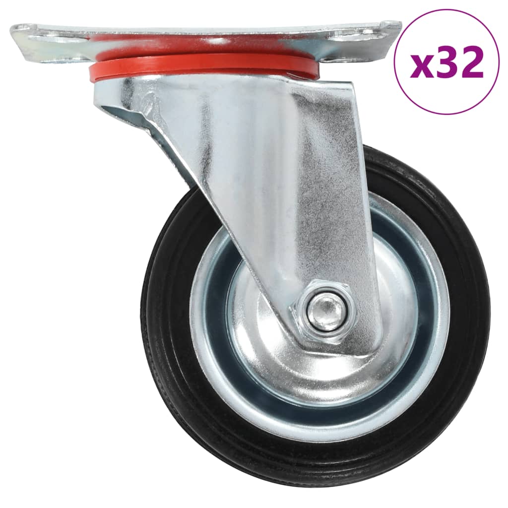 vidaXL 32 kółka skrętne, 75 mm