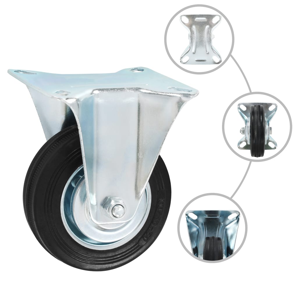 vidaXL 24 kółka nieskrętne, 100 mm