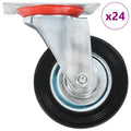 vidaXL 24 kółka skrętne, 100 mm