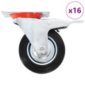 vidaXL 16 skrętnych kółek, 100 mm