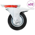 vidaXL 32 skrętne kółka, 100 mm