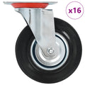 vidaXL 16 kółek skrętnych, 125 mm