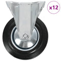vidaXL 12 kółek nieskrętnych, 160 mm