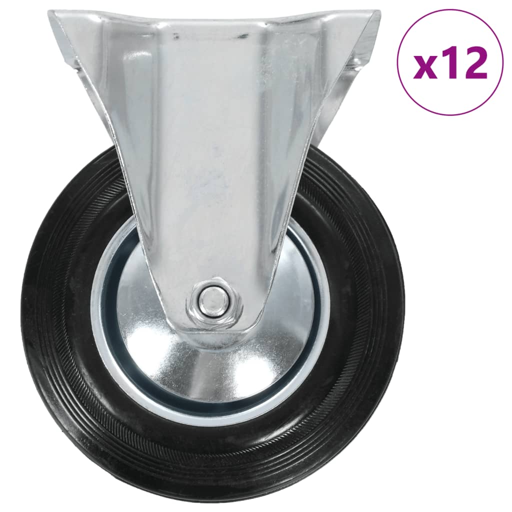 vidaXL 12 kółek nieskrętnych, 160 mm