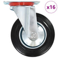 vidaXL 16 skrętnych kółek, 160 mm
