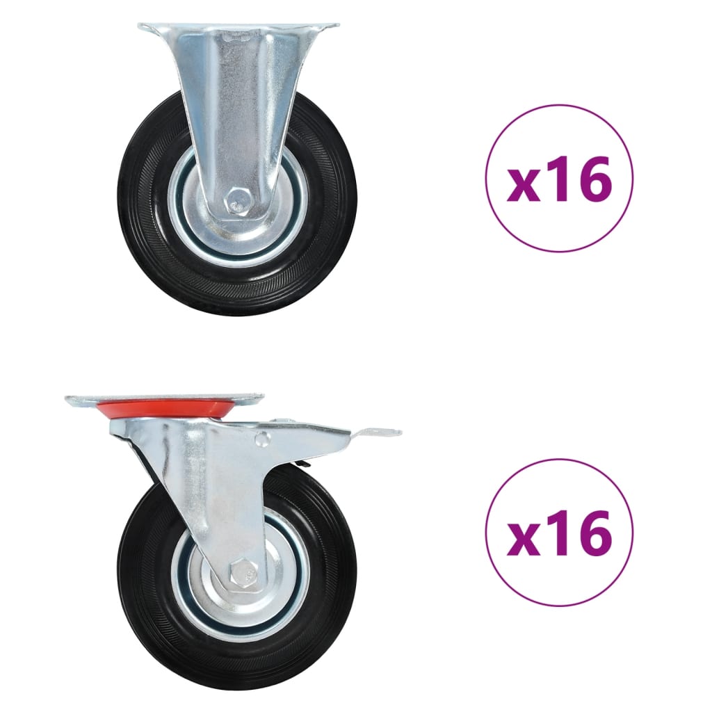 vidaXL 32 kółka, 125 mm