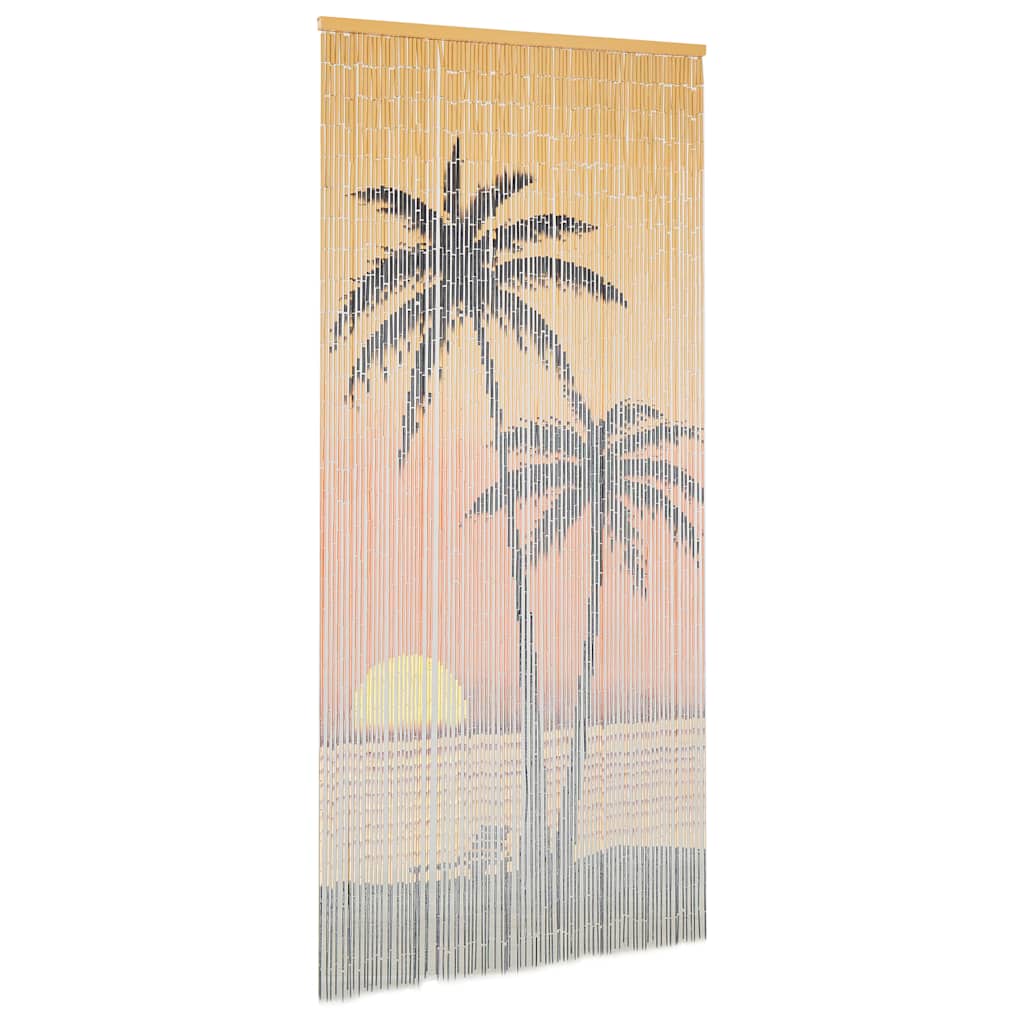 vidaXL Zasłona na drzwi, bambus, 90 x 200 cm