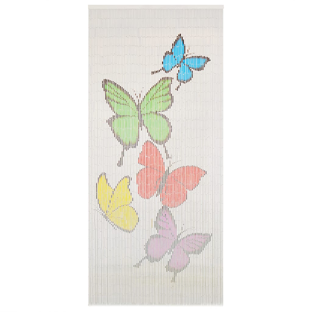 vidaXL Zasłona na drzwi, bambus, 90 x 200 cm