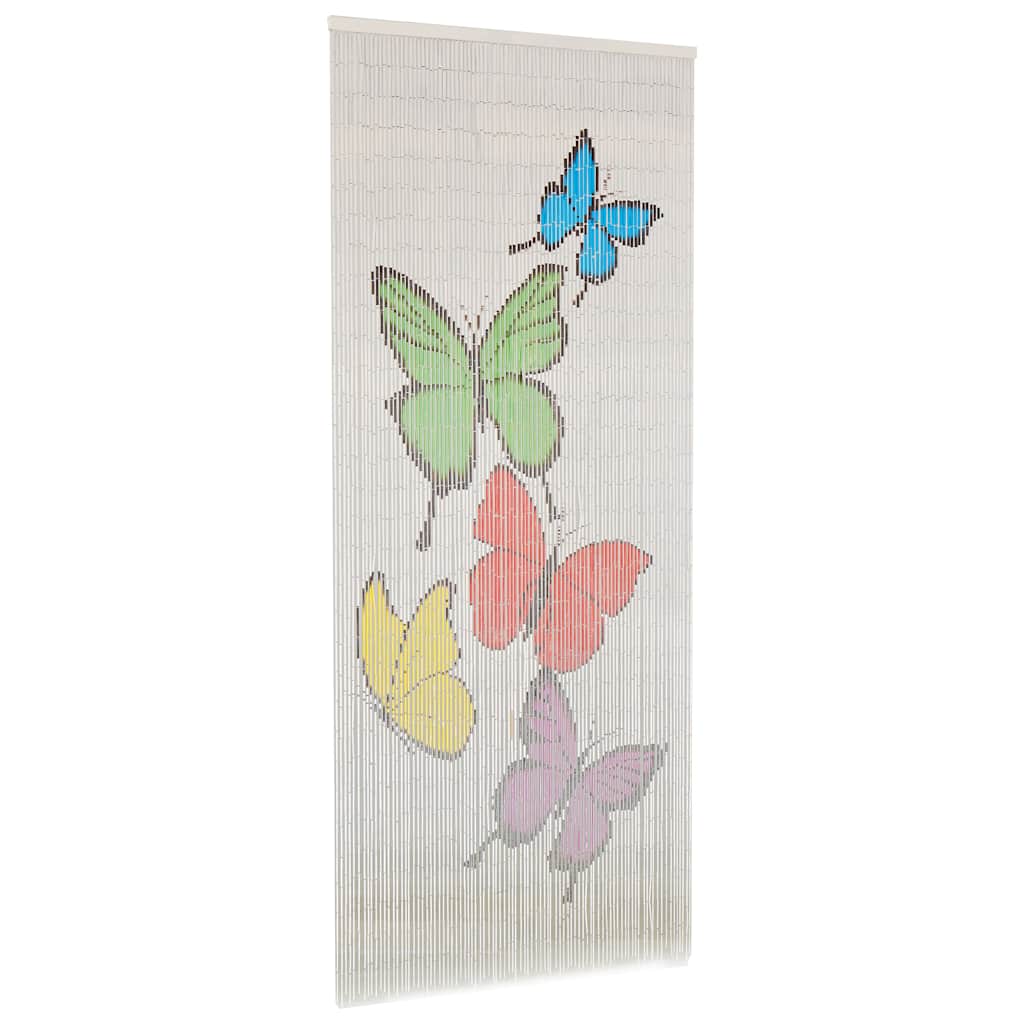 vidaXL Zasłona na drzwi, bambus, 90 x 200 cm