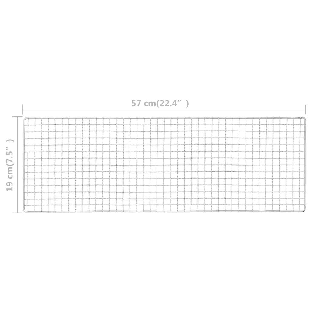 vidaXL Przenośny grill kempingowy, 60x22,5x33 cm