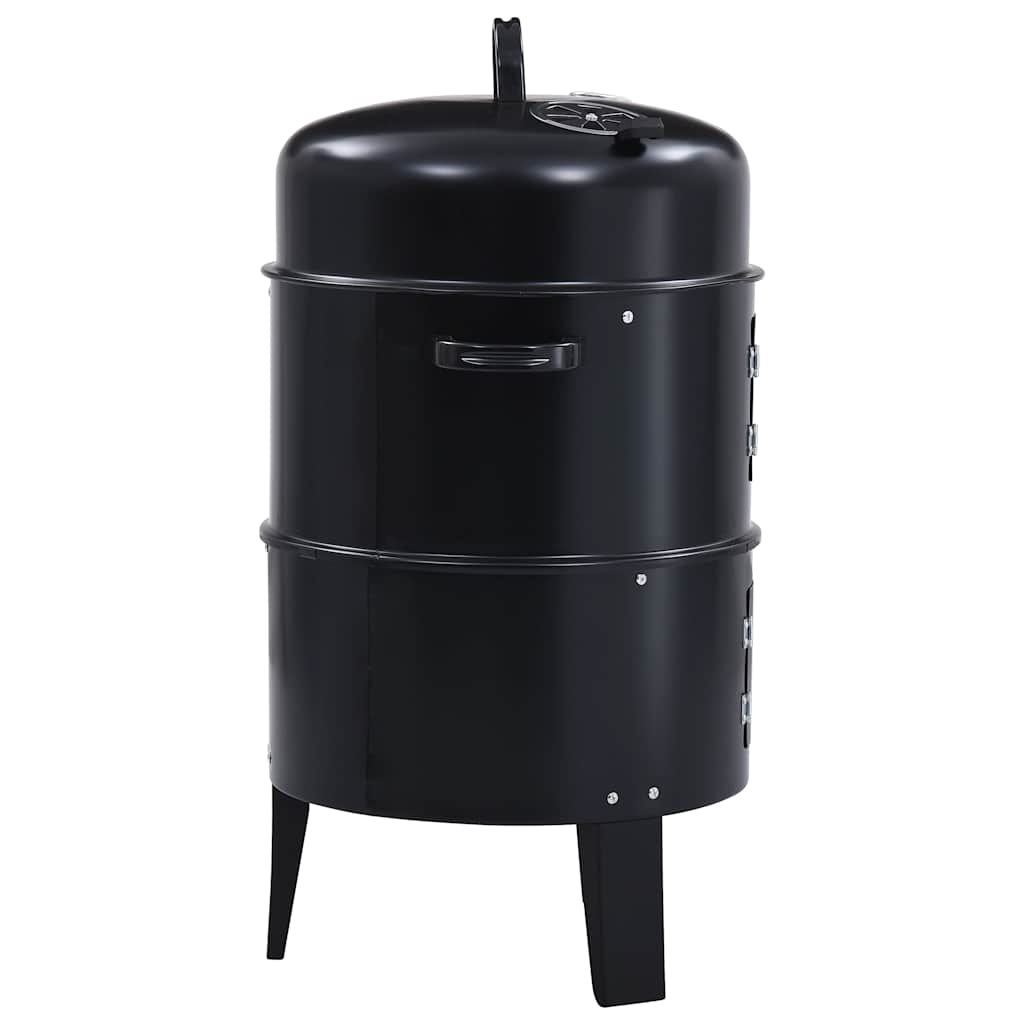 vidaXL Grill węglowy z wędzarnią 3-w-1, 40x80 cm