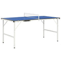 vidaXL 5 stóp stół do ping-ponga z siatką 152x76x66 cm niebieski