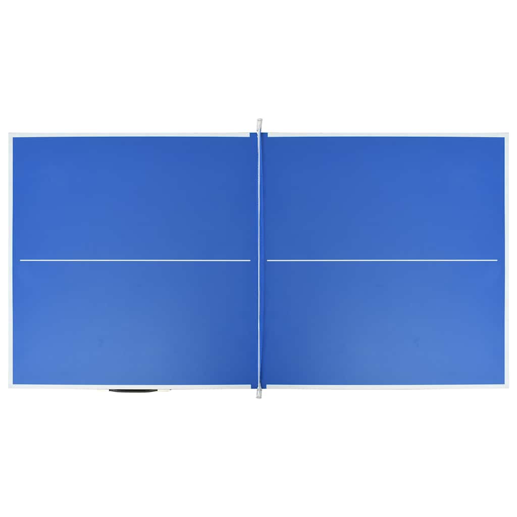 vidaXL 5 stóp stół do ping-ponga z siatką 152x76x66 cm niebieski