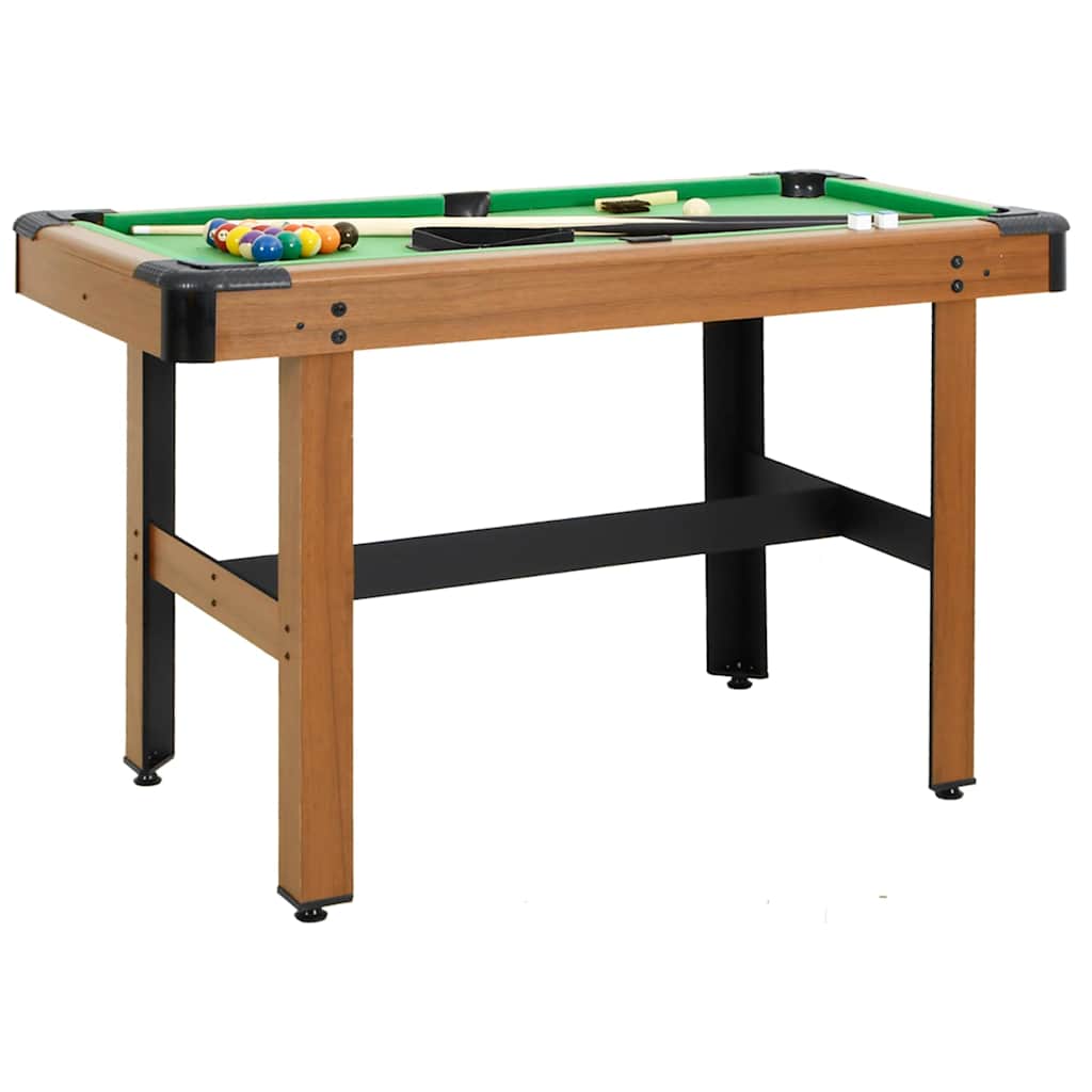 vidaXL Stół bilardowy, 4 stopy, 122 x 61 x 76 cm, brązowy