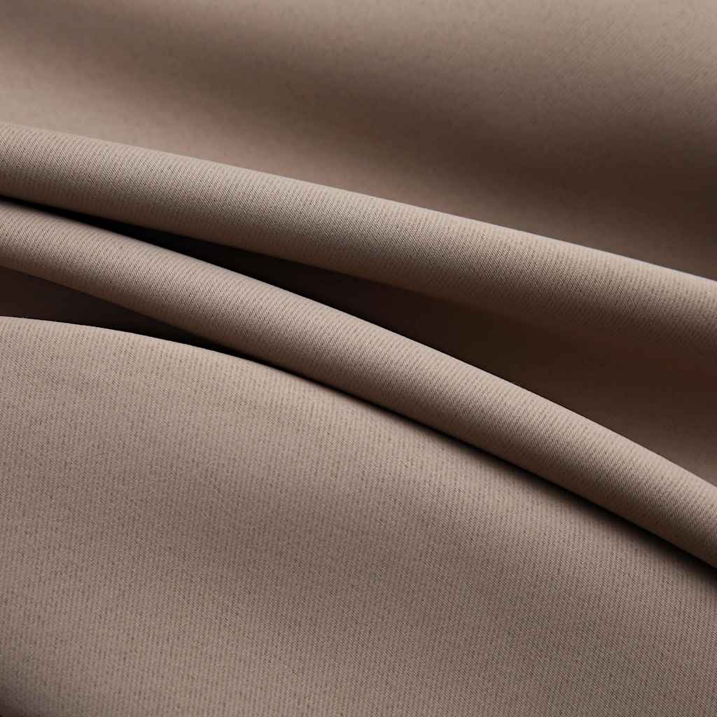 vidaXL Zasłona zaciemniająca z metalowymi kółkami, taupe, 290x245 cm