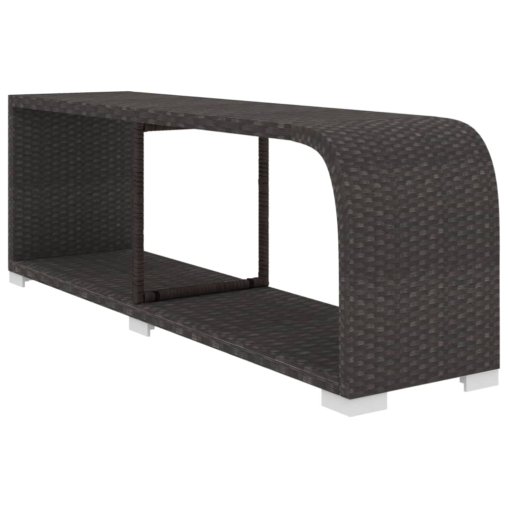 vidaXL 11-cz. zestaw mebli do ogrodu, z poduszkami, rattan PE, czarny