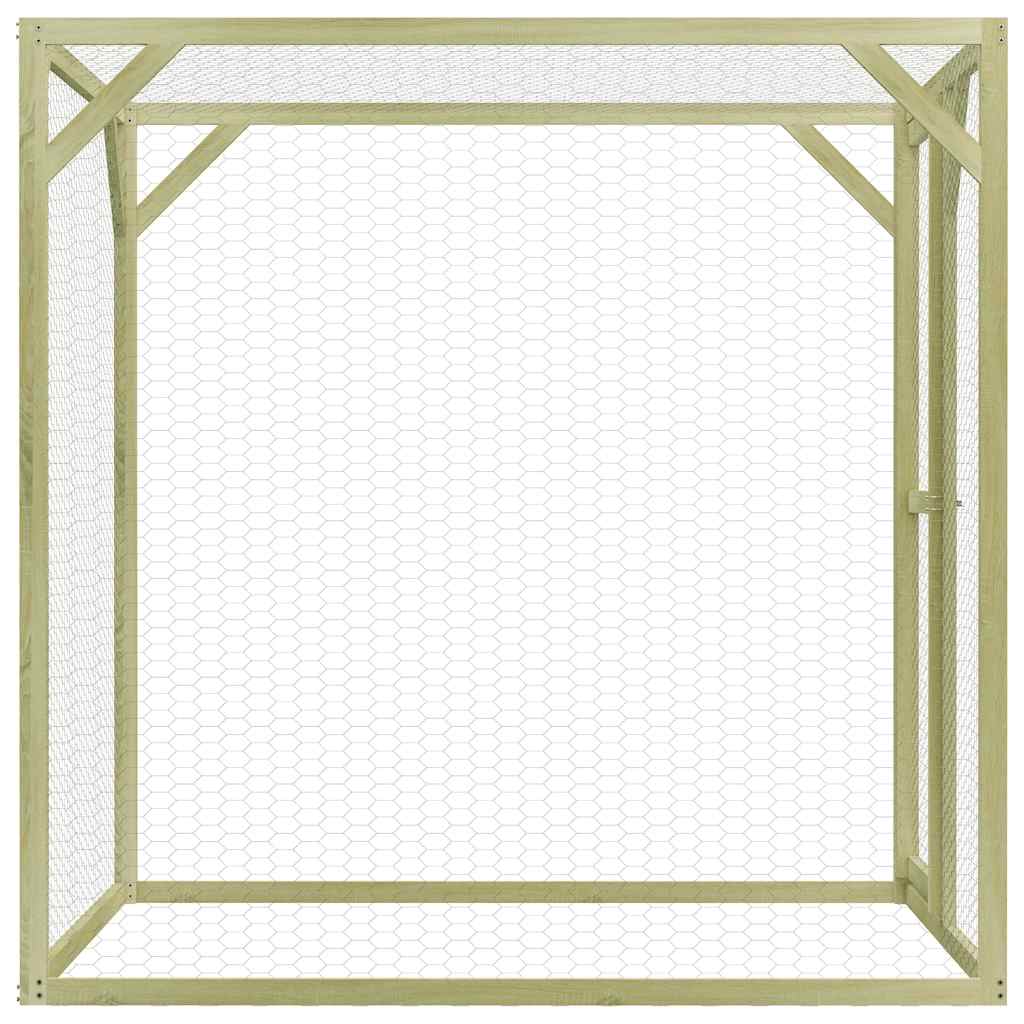 vidaXL Klatka dla drobiu, 1,5x1,5x1,5 m, impregnowane drewno sosnowe