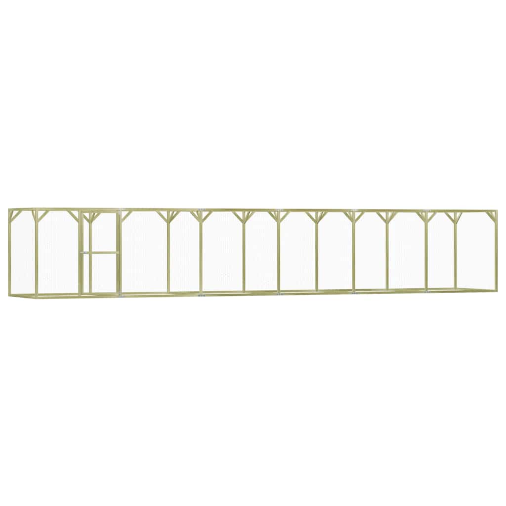vidaXL Klatka dla drobiu, 1,5x9x1,5 m, impregnowane drewno sosnowe