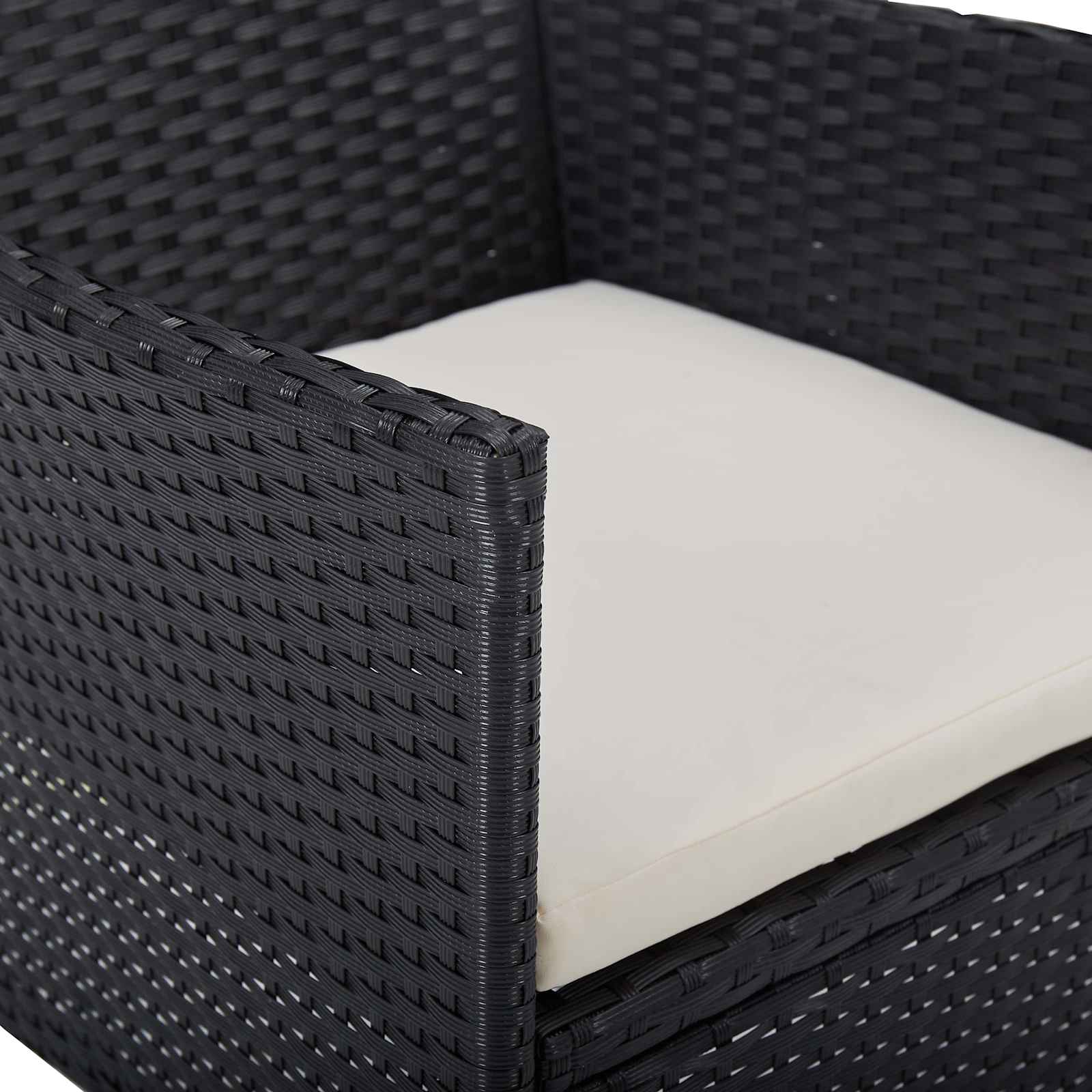 vidaXL Zestaw mebli 5 pcs Czarny