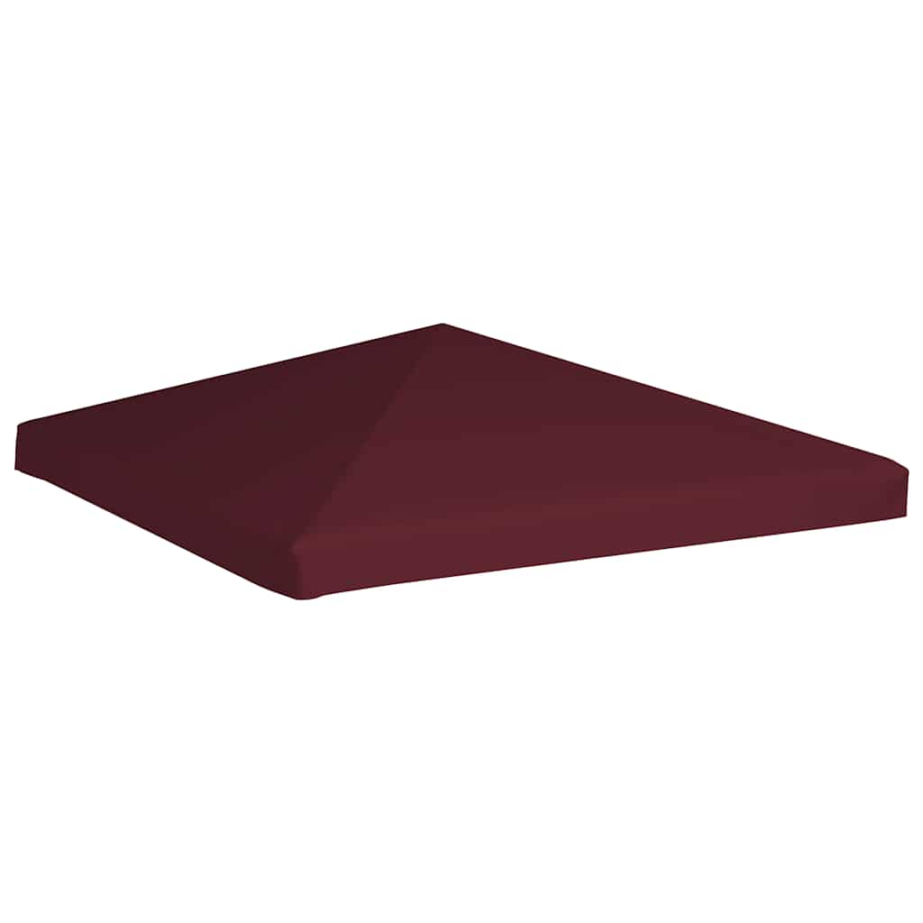 vidaXL Zadaszenie do altany, 310 g/m², 3 x 3 m, bordowe