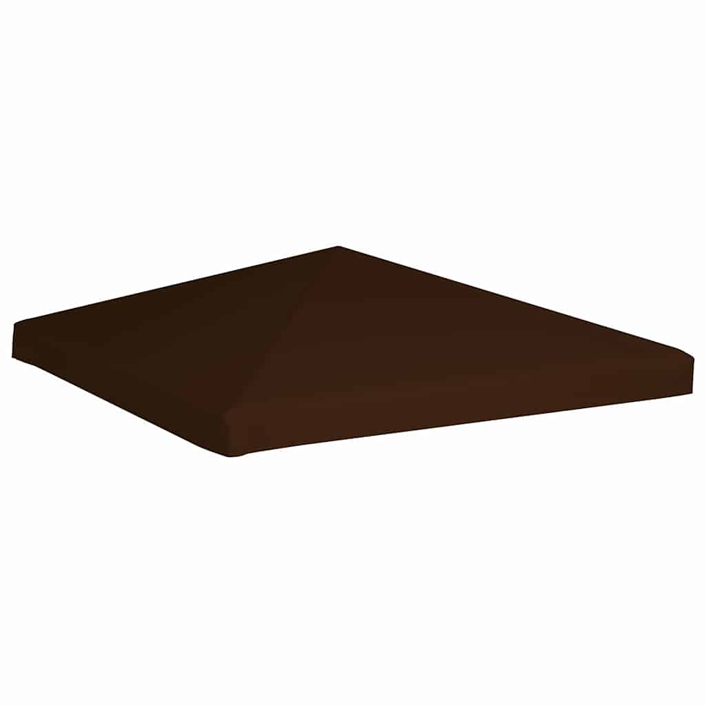 vidaXL Zadaszenie do altany, 310 g/m², 3 x 3 m, brązowe
