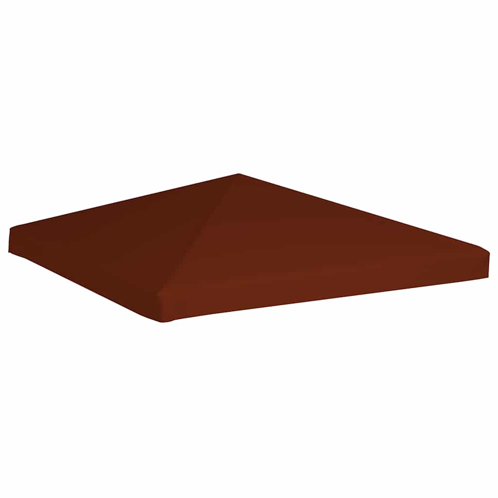 vidaXL Zadaszenie do altany, 310 g/m², 3x3 m, terakotowe
