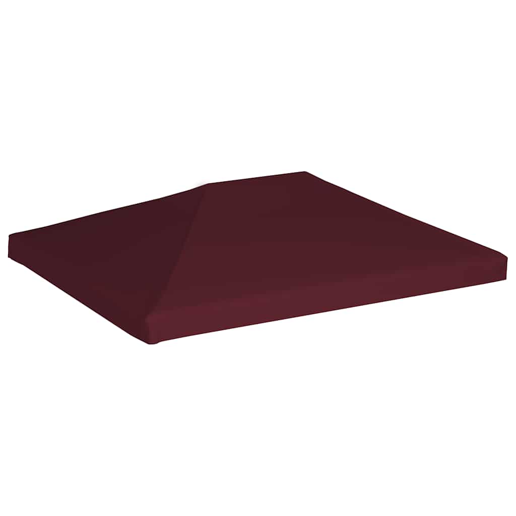 vidaXL Zadaszenie do altany, 310 g/m², 3 x 4 m, bordowe