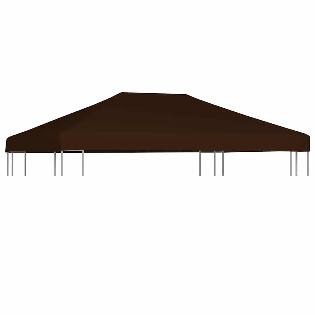 vidaXL Zadaszenie do altany, 310 g/m², 3 x 4 m, brązowe
