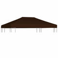 vidaXL Zadaszenie do altany, 310 g/m², 3 x 4 m, brązowe