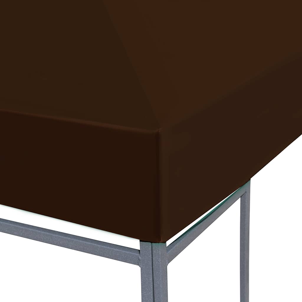 vidaXL Zadaszenie do altany, 310 g/m², 3 x 4 m, brązowe