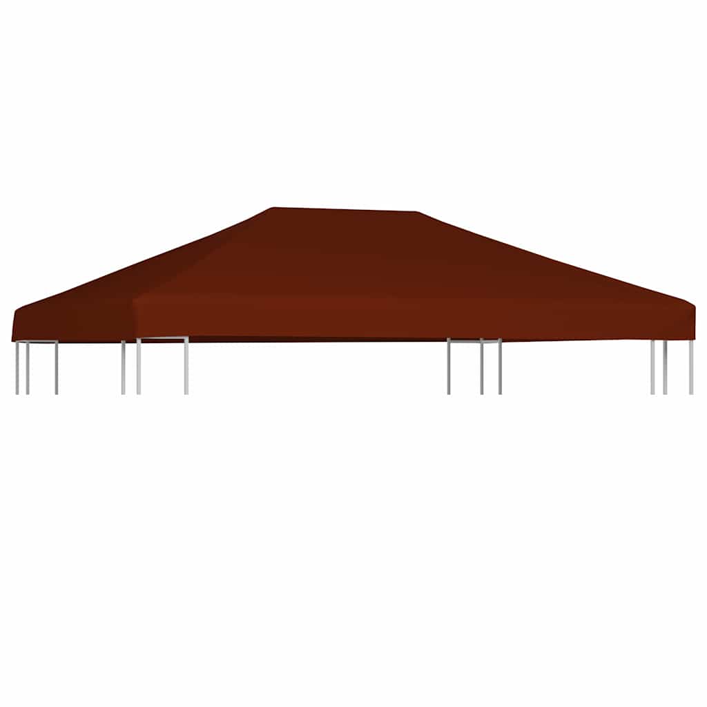 vidaXL Zadaszenie do altany, 310 g/m², 3x4 m, terakotowe