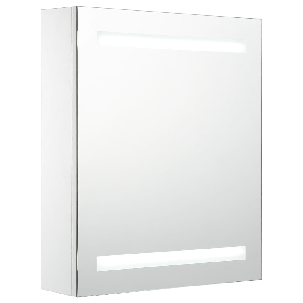 vidaXL Szafka łazienkowa z lustrem i LED, 50 x 13,5 x 60 cm