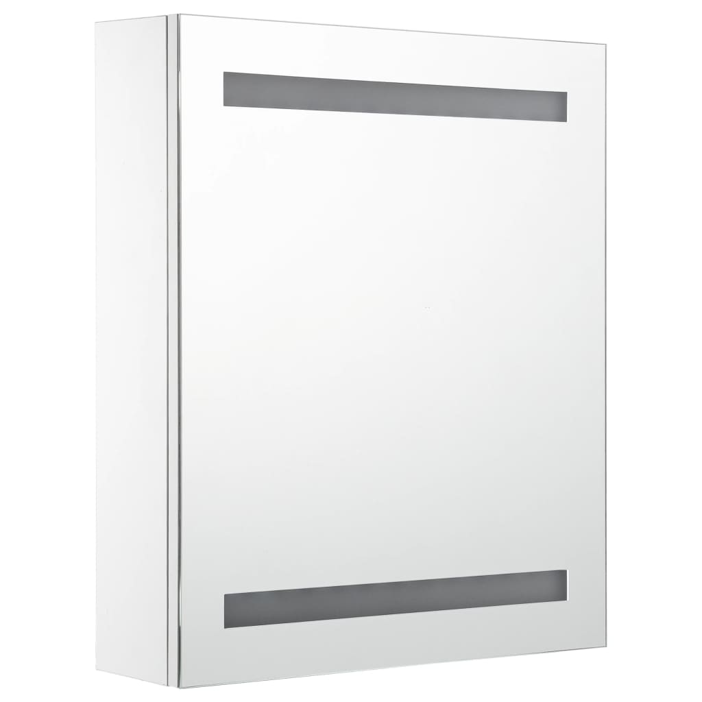 vidaXL Szafka łazienkowa z lustrem i LED, 50 x 13,5 x 60 cm