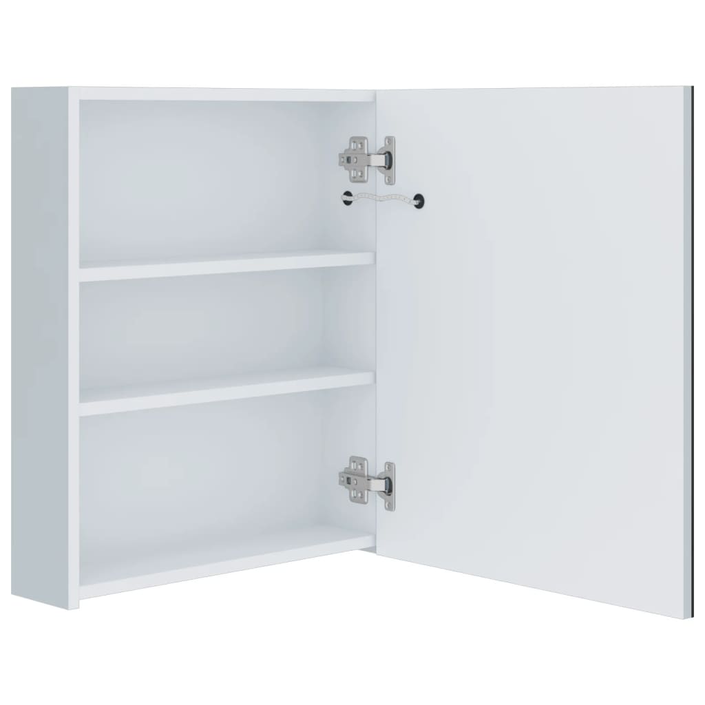 vidaXL Szafka łazienkowa z lustrem i LED, 50 x 13,5 x 60 cm