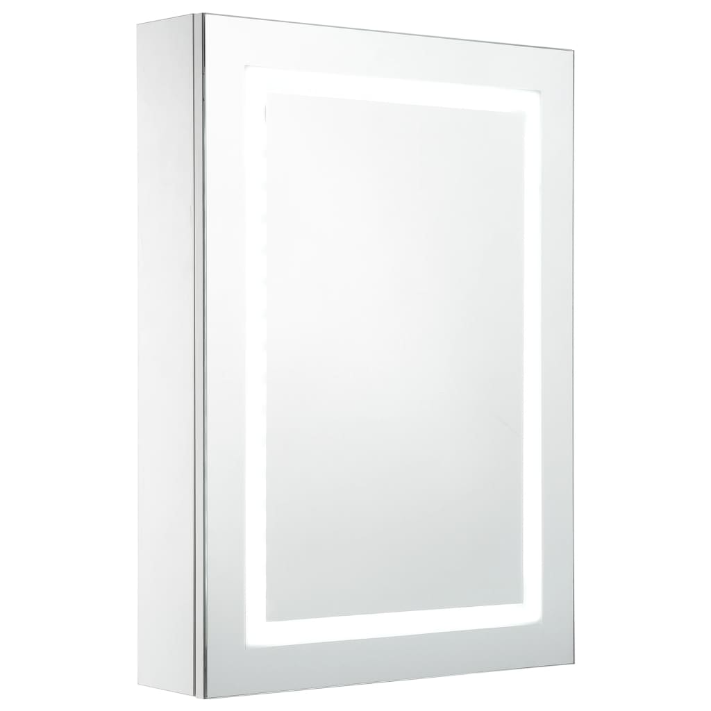 vidaXL Szafka łazienkowa z lustrem i LED, 50 x 13 x 70 cm
