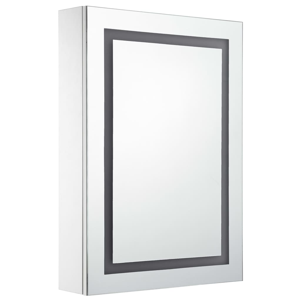 vidaXL Szafka łazienkowa z lustrem i LED, 50 x 13 x 70 cm
