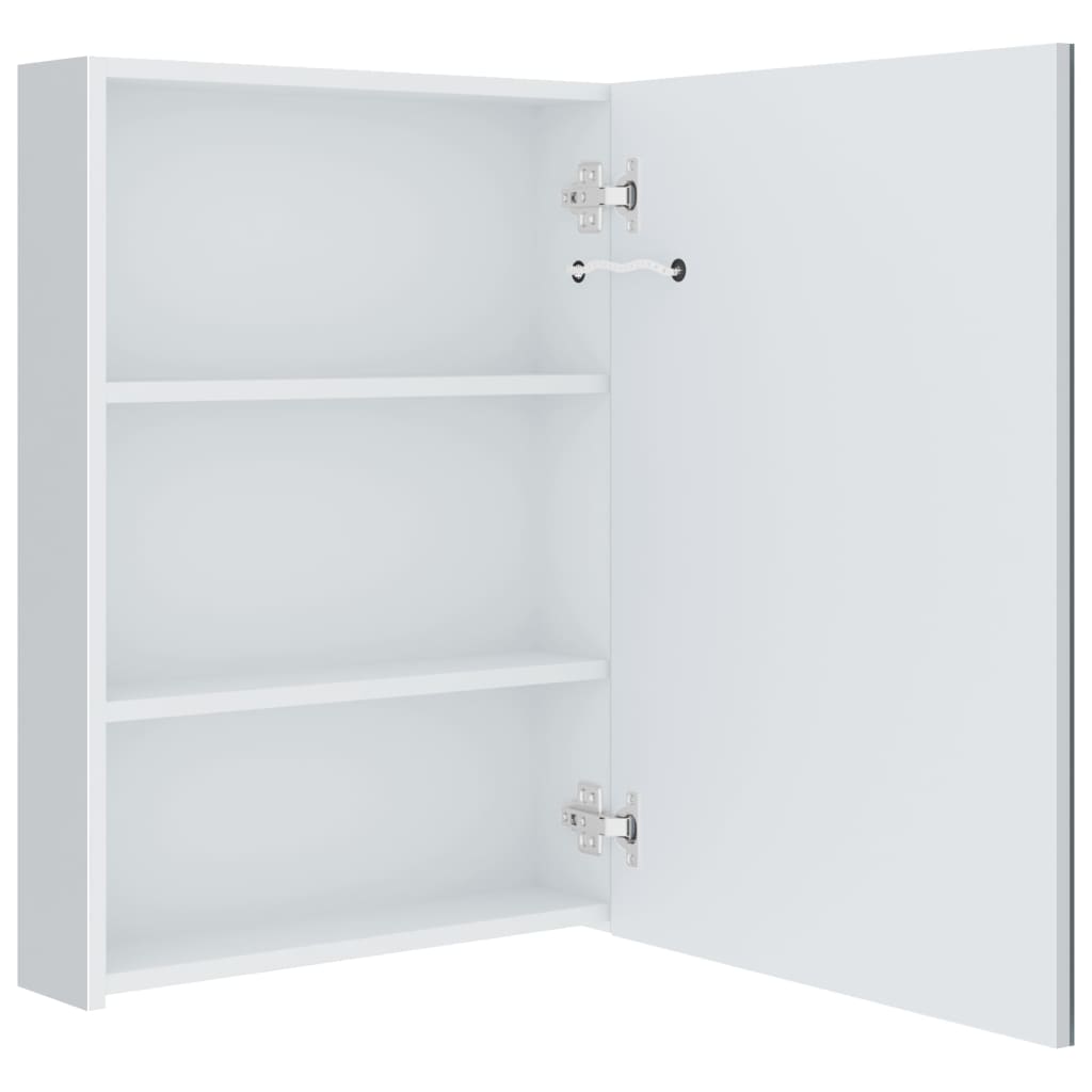vidaXL Szafka łazienkowa z lustrem i LED, 50 x 13 x 70 cm