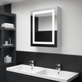 vidaXL Szafka łazienkowa z lustrem i LED, 50 x 13 x 70 cm