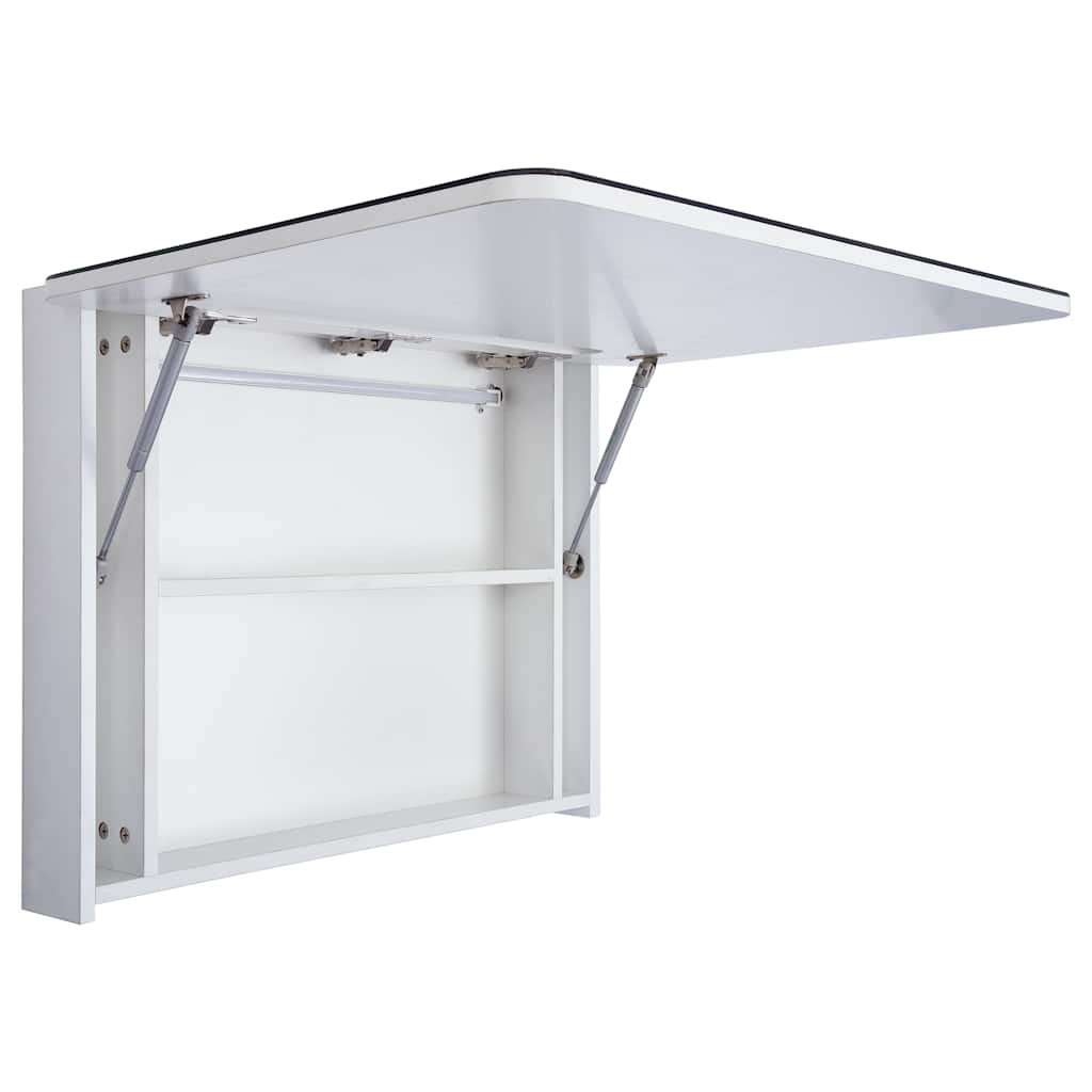 vidaXL Szafka łazienkowa z lustrem i LED, 80 x 9,5 x 55 cm
