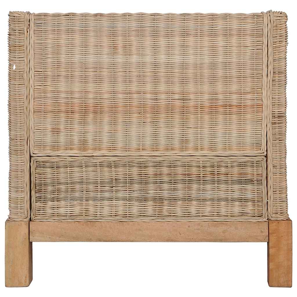 vidaXL 2-częściowy zestaw wypoczynkowy z poduszkami, naturalny rattan