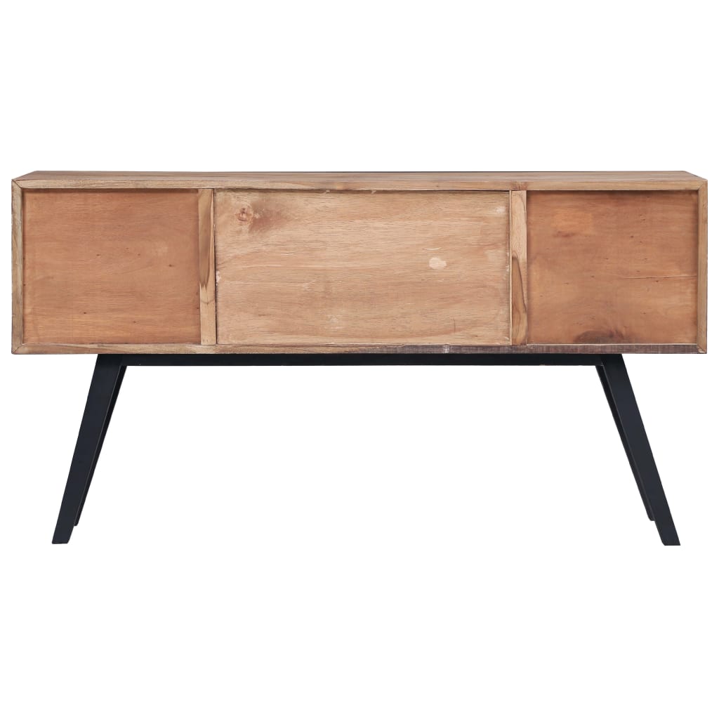 vidaXL Komoda, 110x30x75 cm, lite drewno tekowe