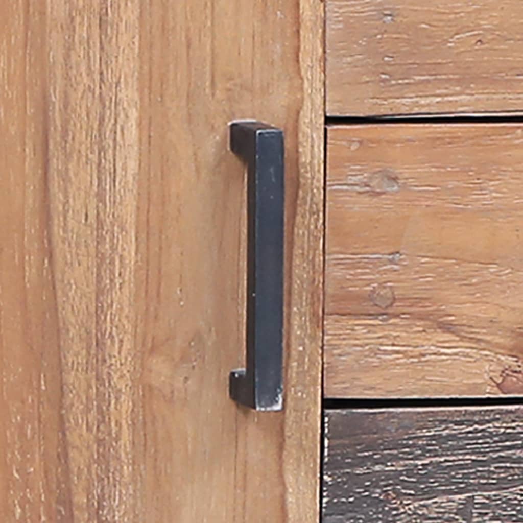 vidaXL Komoda, 110x30x75 cm, lite drewno tekowe