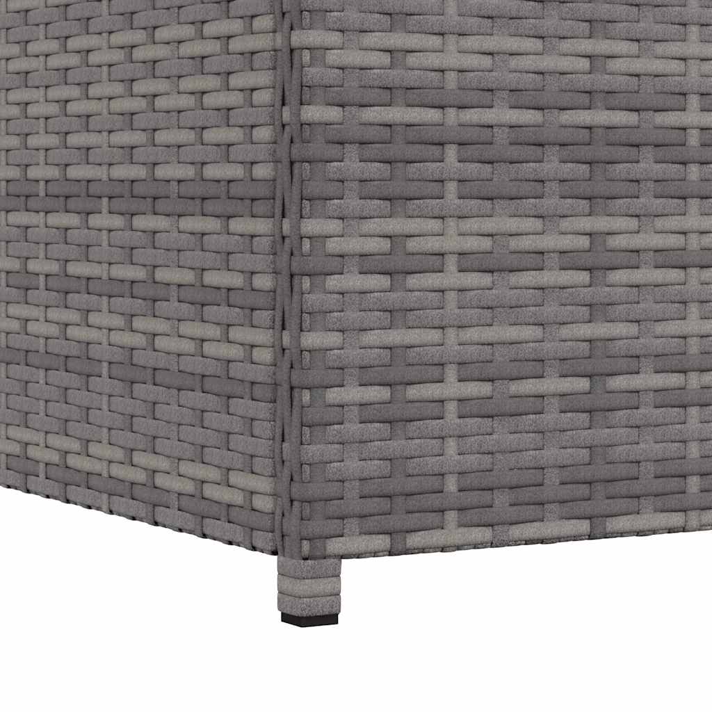 vidaXL Skrzynia ogrodowa, szara, 120 x 50 x 60 cm, rattan PE