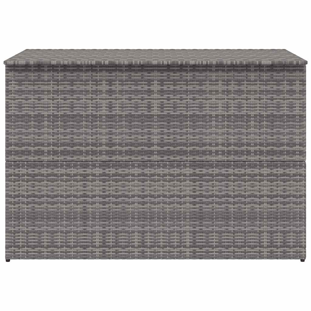 vidaXL Skrzynia ogrodowa, szara, 150 x 100 x 100 cm, rattan PE