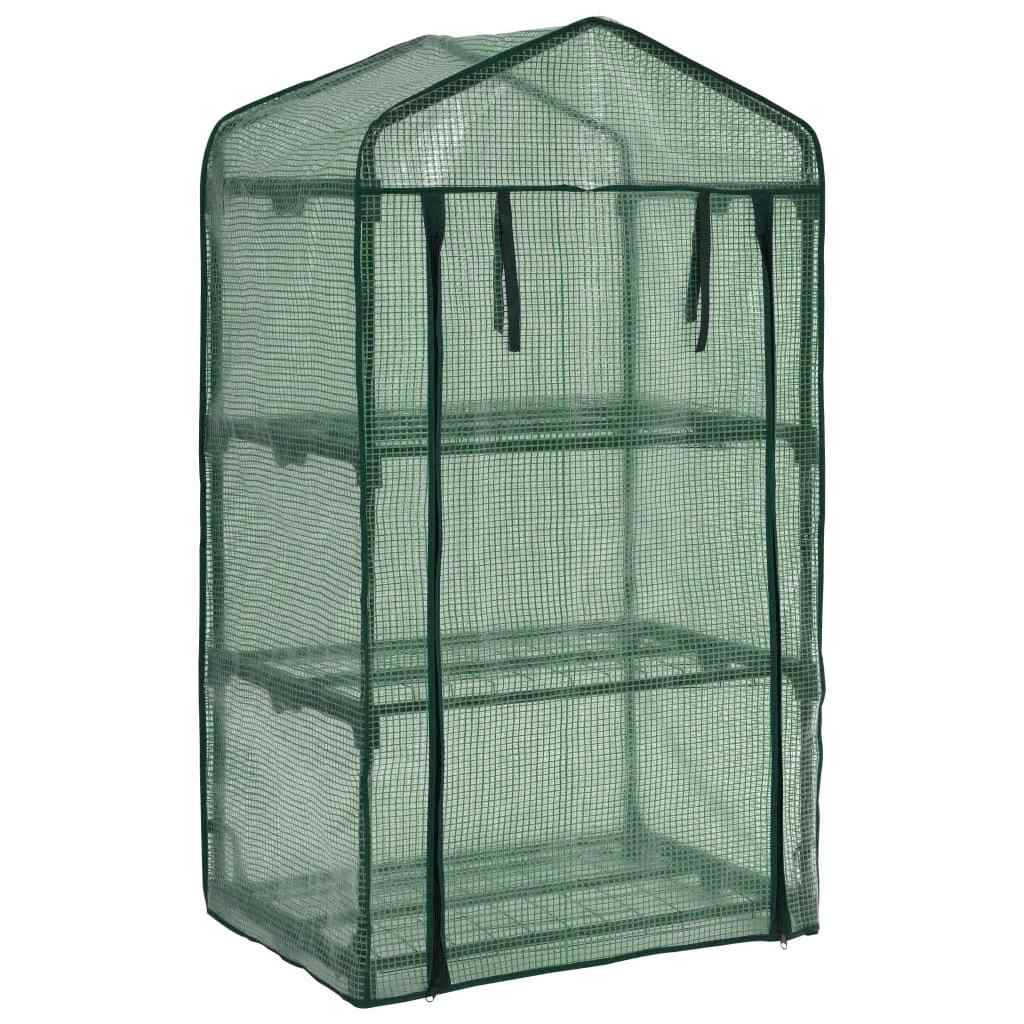 vidaXL 3-poziomowa mini szklarnia, 69x49x125 cm
