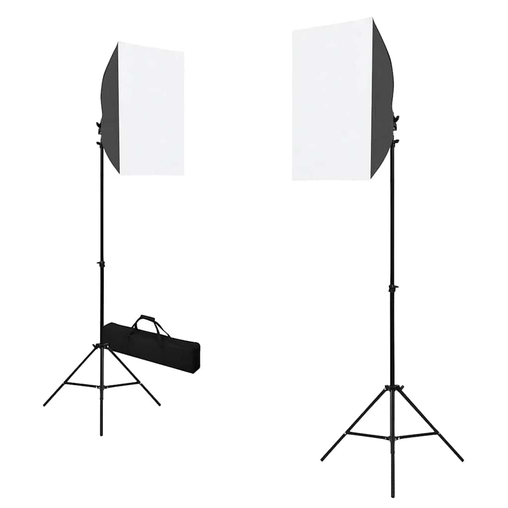 vidaXL Profesjonalne lampy studyjne, 2 szt., 40x60 cm, stalowe, czarne