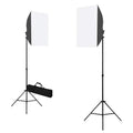 vidaXL Profesjonalne lampy studyjne, 2 szt., 40x60 cm, stalowe, czarne
