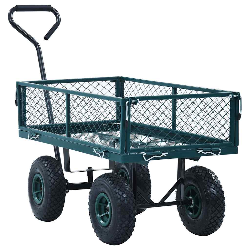 vidaXL Ogrodowy wózek ręczny, zielony, 250 kg