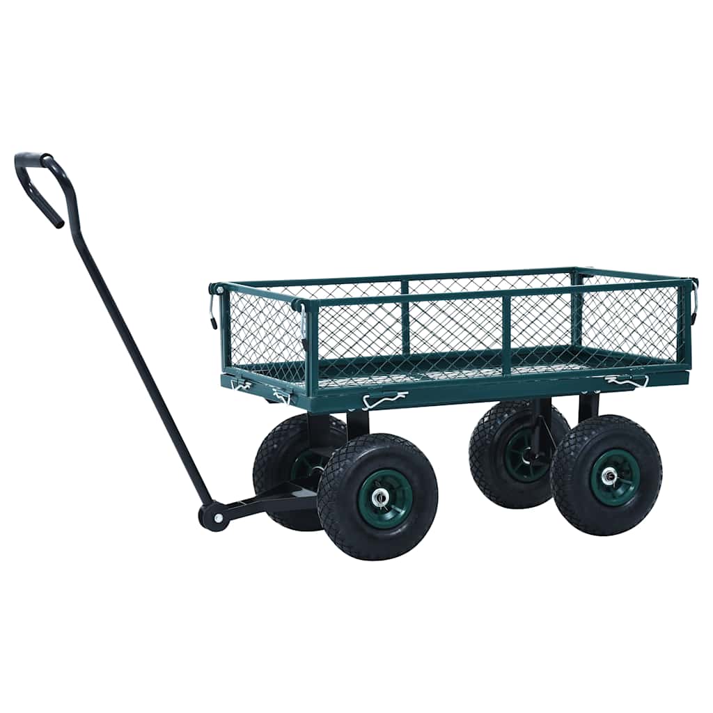 vidaXL Ogrodowy wózek ręczny, zielony, 250 kg