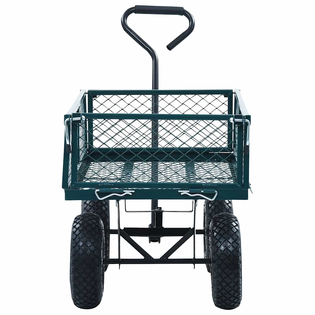 vidaXL Ogrodowy wózek ręczny, zielony, 250 kg